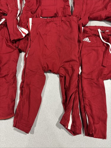 LOT OF 8 Indiana Hoosiers Football Red Game Used Worn Pants Adidas Team Issued - Foto 8 di 8