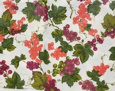 Peva Vinyl Tablecloth 52" x 52" Square 4 people MULTICOLOR GRAPES by BH