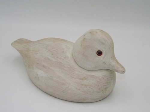 Bufflehead Handmade Vintage Wooden Duck Decoy 8 .5” Long - Picture 2 of 7
