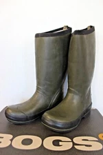 Bogs Men's Highliner Tall Waterproof Insulated Boots Olive Sizes 6/9/10