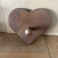 Wooden Vintage Heart Shaped Coat Hanger