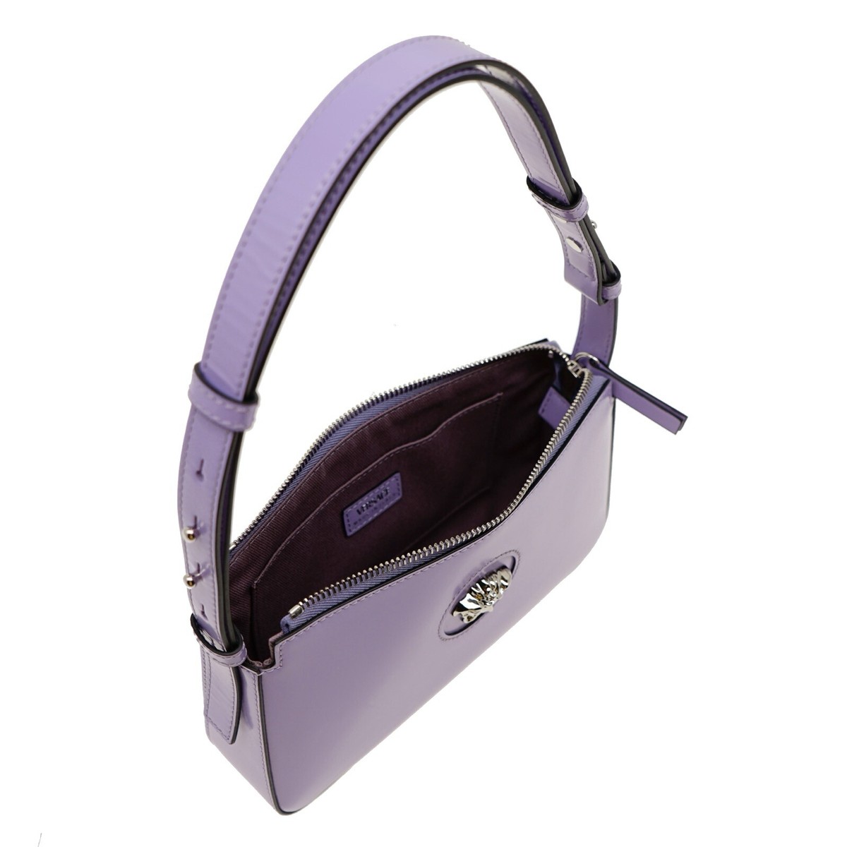 VERSACE メドゥーサ ホーボーバッグ パープル 本革製 Versace Medusa Shoulder Bag Brushed Purple Leather New | eBay