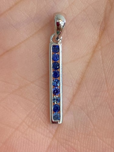 NATURAL SAPPHIRE SET STERLING SILVER 925 RING EARRING PENDENTS - 第 7/14 張圖片
