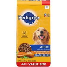 Adult Dry Dog Food W/ Roasted Chicken Rice & Vegetable Flavor Whole Grain 44 Lb 0.71 per pound