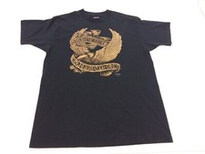 Vintage 91 HARLEY DAVIDSON Ride To Live T-SHIRT 3D Emblem XL USA Made SOFT 50/50