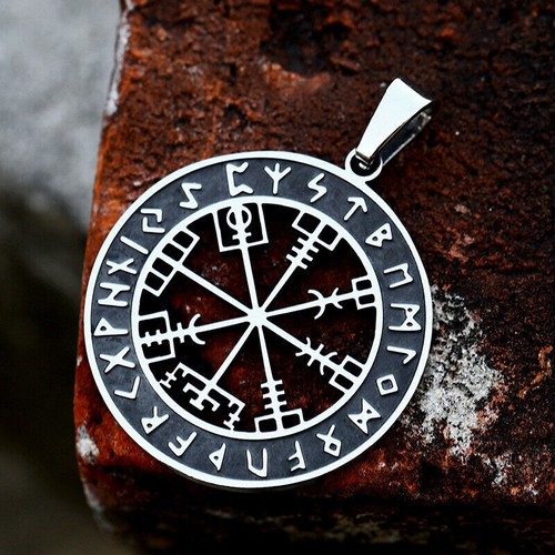 AU Fashion Vintage Viking Mix Theme Pendant Celtic Knot Compass Stainless Steel - Picture 11 of 19