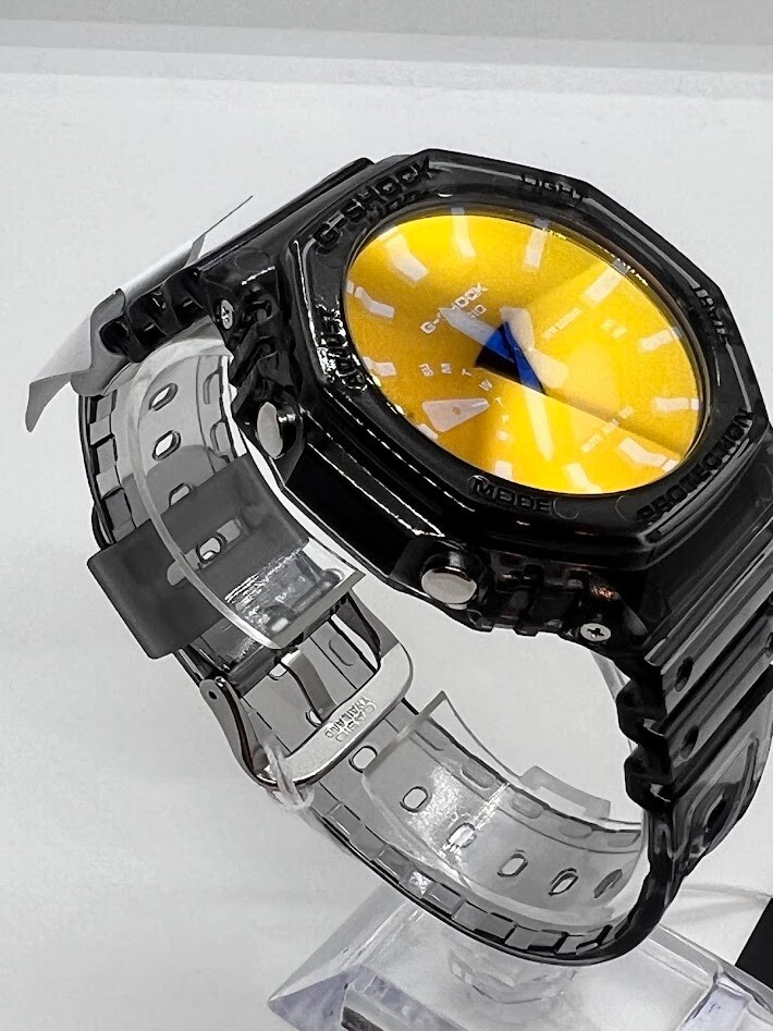 CASIO G-Shock GA-2100TLS-8A Octagon Analog Digital Black GA
