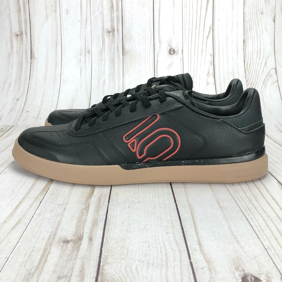 Adidas Five Ten Sleuth DLX PU Zapatos Planos de Bicicleta de Montaña Negro Rojo Goma Elige Talla Foto 4 de 4