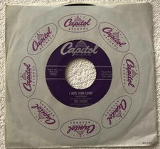 THE CHEERS, I NEED YOUR LOVIN' (BAZOOM), CAPITOL#2921, DOO WOP 45 RECORD, 1954