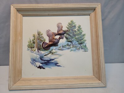 H ︎Vintage Fred Sweney Wildlife Formcraft Vacuum Form Print 3D Pheasant 