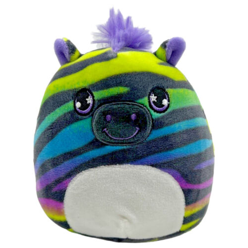 Squishmallow Safiyah Neon Rainbow Zebra 5” Mystery Bag Squishmallows Multicolor - Picture 1 of 11