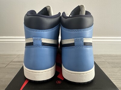 Men\'s Air Jordan 1 Retro High OG Obsidian 555088-140 Sail University Blue Sz 12 Jordan 1 Retro High Obsidian Men main image 2