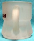 Vintage FROSTED MINIATURE SOUVENIR STEIN Indiana RED CARDINAL — photo 2