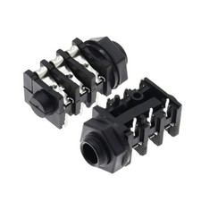 Stereo Jack Female Headphone Socket Audio Plug Microphone Connectors 6.35mm 1/4"