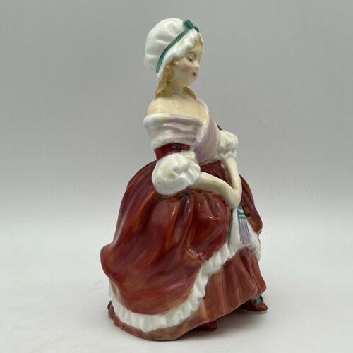 Retirado Auténtico Estatuilla Royal Doulton Joven Dama Vestido Rojo Peggy HN 2038 EXCELENTE - Imagen 2 de 10