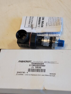 #ad Ashcroft G17M0242CD300# Pressure TransducerRange 0 To 300 Psi. 5DEA9 $129.99