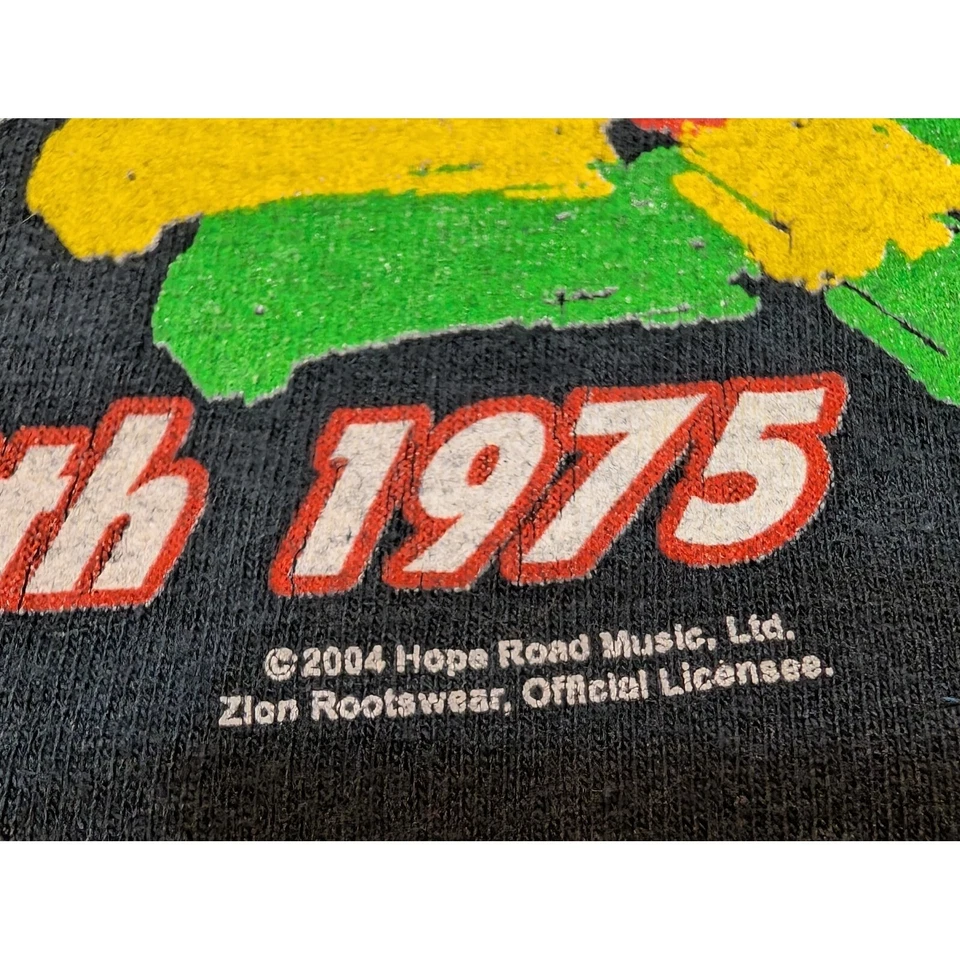 Zion Rootswear Bob Marley Live! London 1975 Graphic Long Sleeve T-Shirt 3XL READ - Image 3 of 4