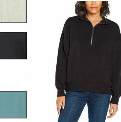 Three Dots Quarter Zip Pullover Women's Sizes L XXL Cozy Soft Relaxed