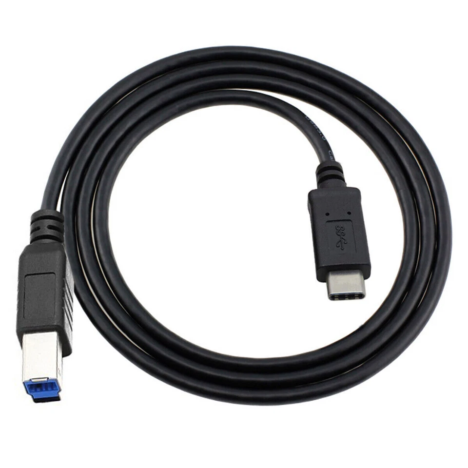 USBC USB 3.1 Type C Male Connector to USB Standard B Male Data Cable for Macbook - Image 2 of 4
