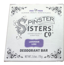 Spinster Sisters Co Deodorant Bar Lavender Lime 2.8 Oz