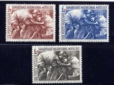 VATICAN Sc#392-4 1964 Good Samaritan, Red Cross Centenary MNH