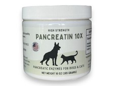 Pancreatin 10X - Pancreatic enzymes for Dogs and Cats Made in USA High Stre...