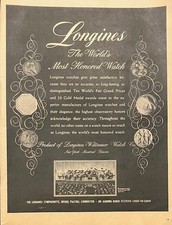 1946 Original Large Rare Elegant Longines Watches Watch Jewelry Unique Nice AD