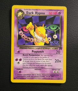hypno pokemon card value - - 60/149 tears or other damage that impacts the structural integrity of the card. Hypno 8/62 Fossil Holo