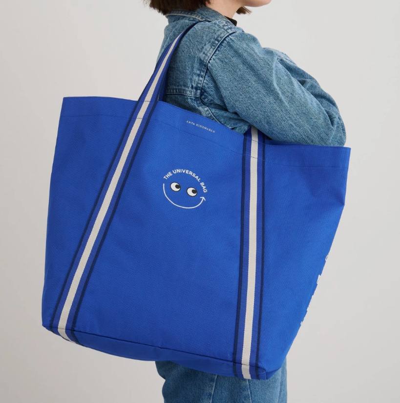 Anya Hindmarch The Universal Bag BOOTS Tote Shopper Blue BNWT NEW