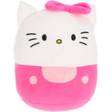 CUSCINO SQUISHY HELLO KITTY SANRIO MORBIDO PELUCHE 3D 25CM ACCESSORIO DECORATIVO