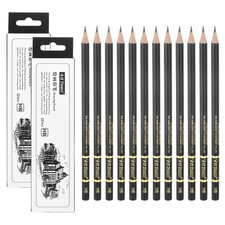 HB Sketch Pencils for Drawing, 24Pcs Professional Art Drawing Pencils, Blue