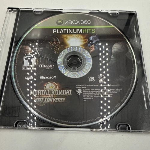 Mortal Kombat vs. DC Universe (Microsoft Xbox 360, 2008)  Disc Only Tested