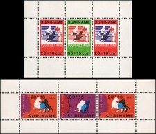 Surinam #B253a,B263a MNH VF