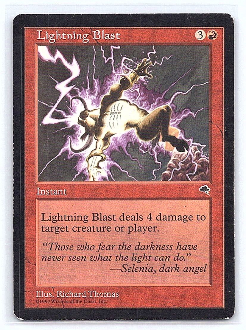 LIGHTNING BLAST 185 C TEMPEST MTG CARD