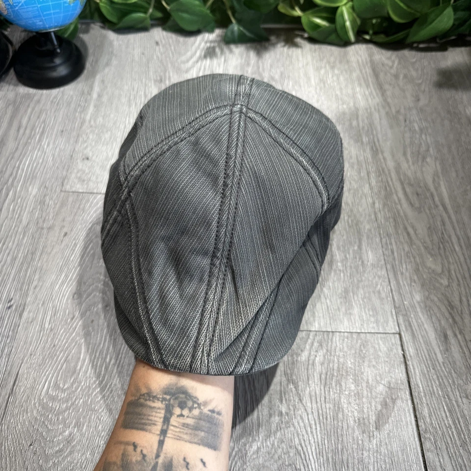 Gorra Plana Goorin Bros. Talla Mediana Rayas Newsboy Taxista Pesca Conducción Foto 2 de 4