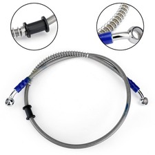 90cm/35" M10 Brake Oil Hose Line Banjo Fitting Stainless Steel End UK