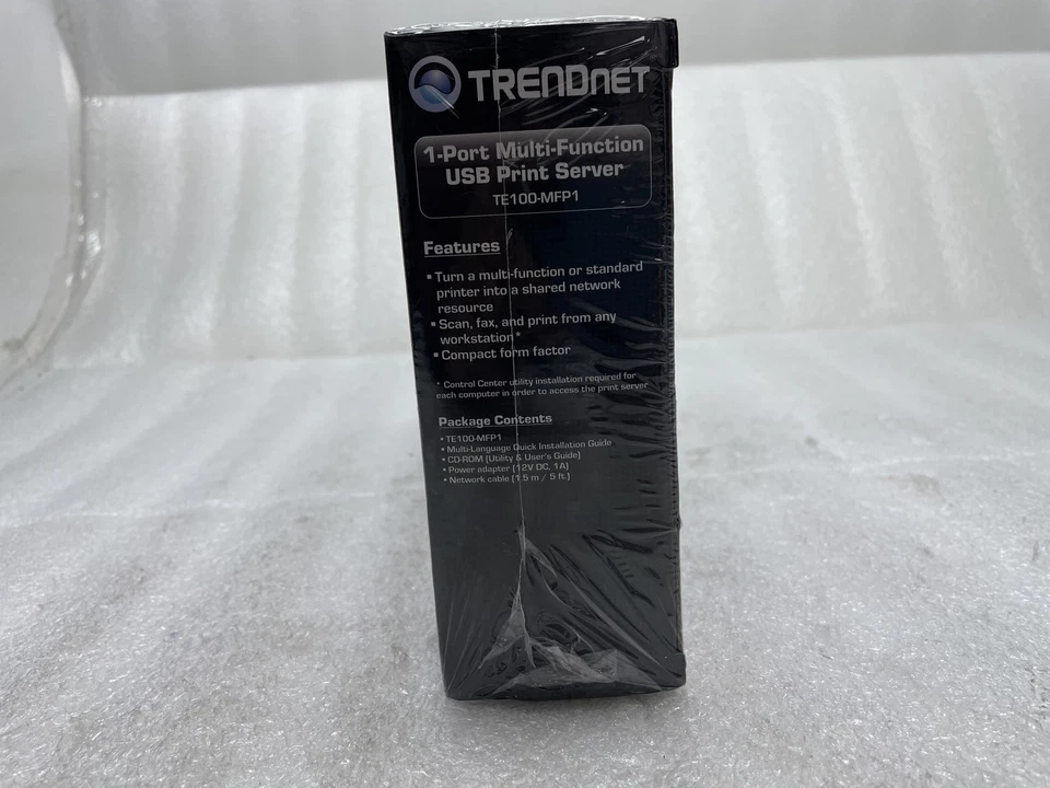 New Genuine OEM Sealed TRENDNET TE100-MFP-1 Port Multi Function USB Print Server - Image 2 of 4