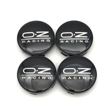 4PCS OZ Racing Wheel Center Caps 60mm/2.36" Wheel Hub Caps Center Black Silver