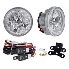 2PCS Front Bumper Universal Fog Light Replacement 3-1/4 inch Chrome Round