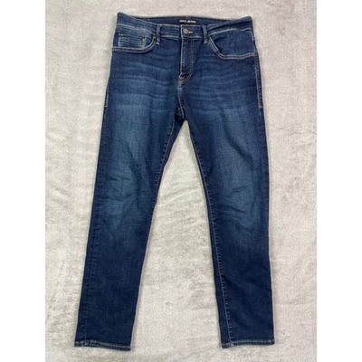  Mavi Jeans Mens 32x30 Jake Blue Stretch Denim Dark Wash Premium Turkish