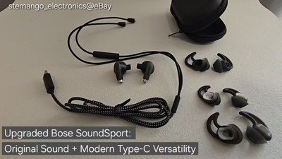 MMCX Mod USB-C Headphones for Bose SoundSport w.QC30 Tips Running