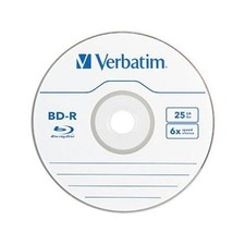 Verbatim 97457 Blu-ray BD-R 25GB 6x Disc 25 Pack Spindle