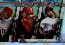 2017 Bowman Chrome Talent Pipeline Refract Matt Thaiss David Fletcher Nate Smith