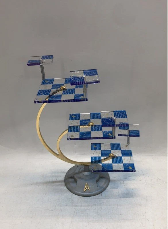 Juego de ajedrez tridimensional vintage Franklin Mint Star Trek coleccionable con certificado de autenticidad Foto 3 de 4