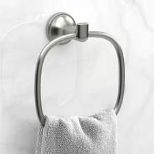 Glacier Bay Lynstone Wall Mounted Towel Ring in Brushed Nickel