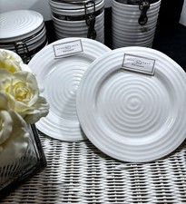 Image of Sophie Conran Portmeirion DINNER PLATES 11"/28cm White BRAND NEW! X 2