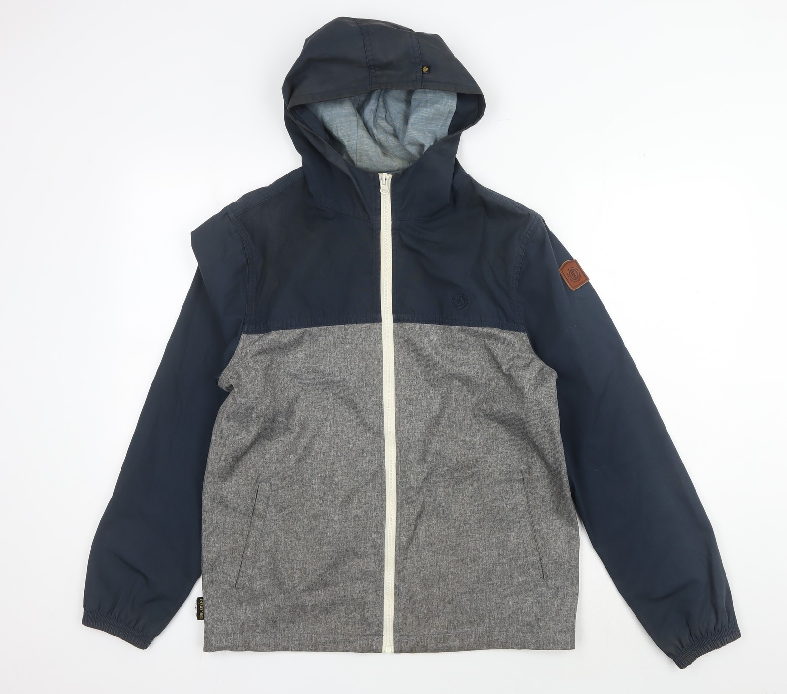 Element Women's Blue Grey Basic Hooded Jacket, Si… - image 1