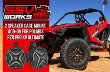SSV Works 2-Speaker Cage-Mounted System For Polaris RZR Pro XP 2020-22