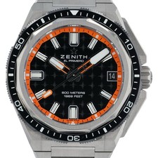 Zenith Defy Stainless Steel Black Dial 42mm Automatic Men’s Watch 95.9600.3620 2