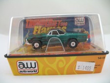Auto World TJet 500 Flames HO Slot Car 38: 1968 Chevy El Camino, MISB
